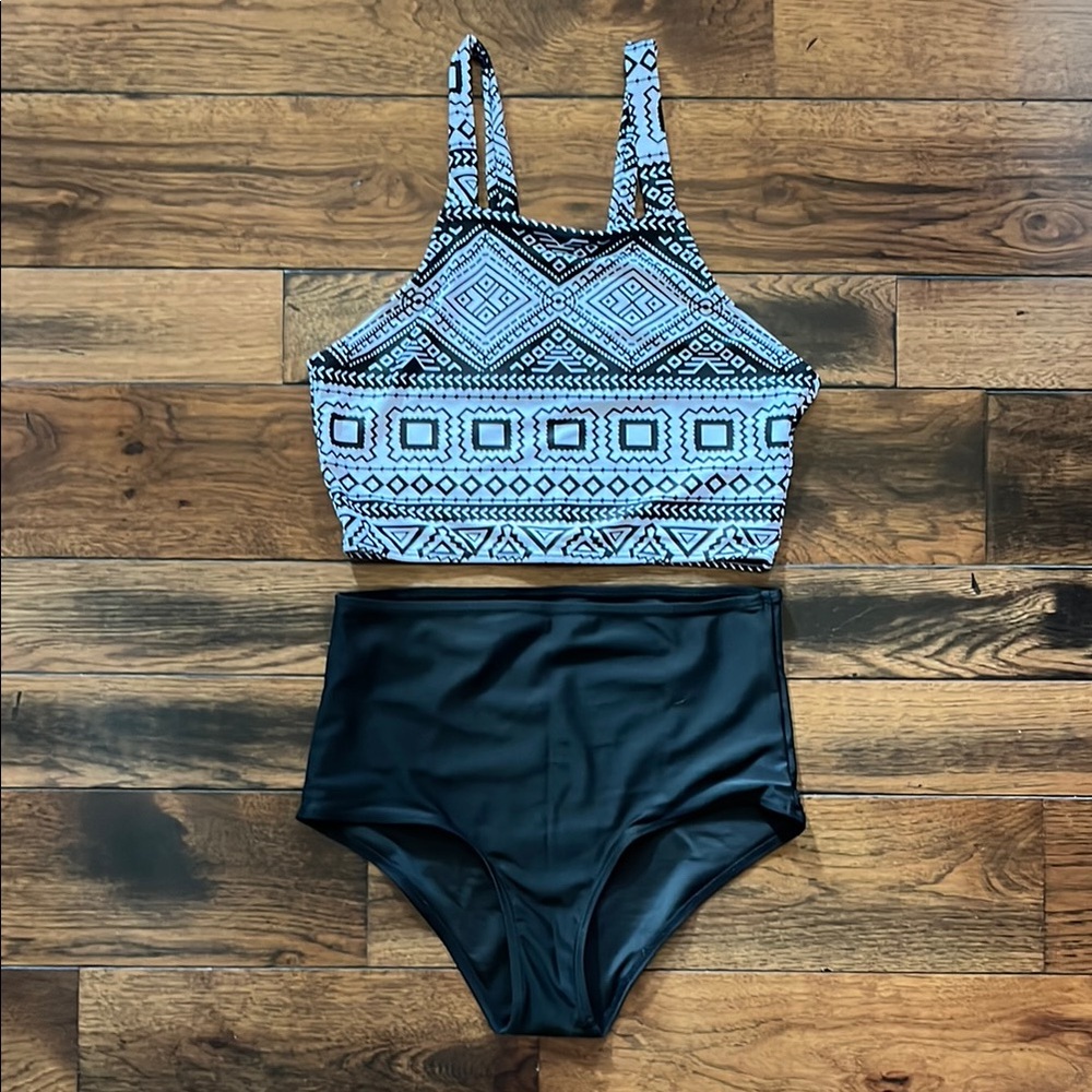 Geometric Print Bikini Set